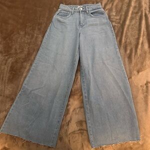 Forever 21 Light Blue Wide Leg Jeans